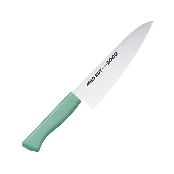 MCGGﾏｲﾙﾄﾞｶｯﾄ2000抗菌ｶﾗｰ牛刀21㎝ｸﾞﾘｰﾝ