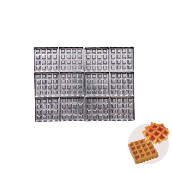 MSP-100用熱盤ﾍﾞﾙｼﾞｬﾝﾜｯﾌﾙ角6個(2枚組)