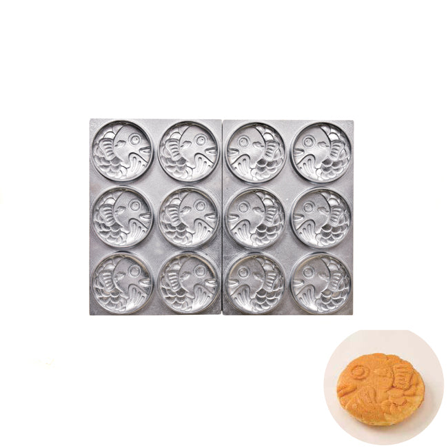 MSP-100用熱盤丸鯛6個(2枚組)