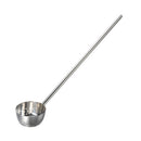 18-8共柄穴明き水杓子１８cm60cm柄※