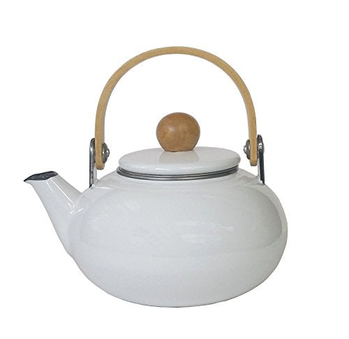 前)雅ホーロー急須1L白