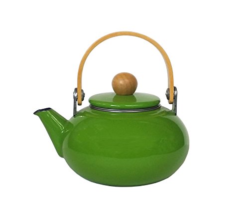 前)雅ホーロー急須1L緑