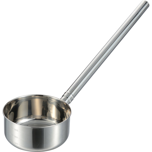 ｶｼﾜ18-8ｽﾃﾝﾚｽ柄目盛付水杓子16cm(1400cc)