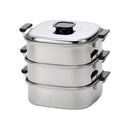 PE18-0角型蒸器 ３段２９cm