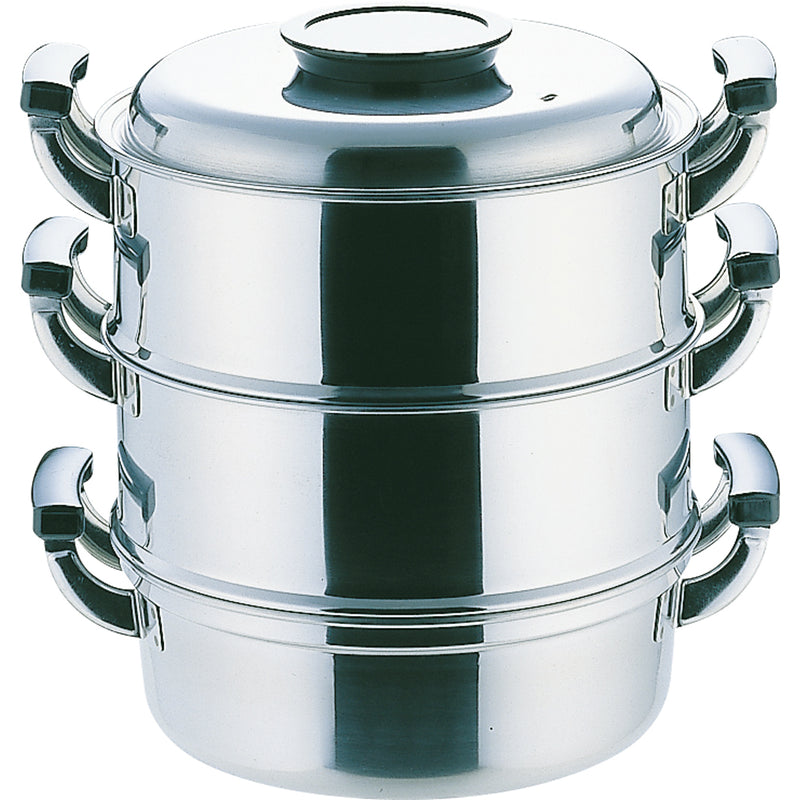 PE18-0丸型蒸器 ２段２７cm