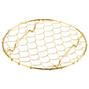 MT18-8手編亀甲足付目皿11.5cm金