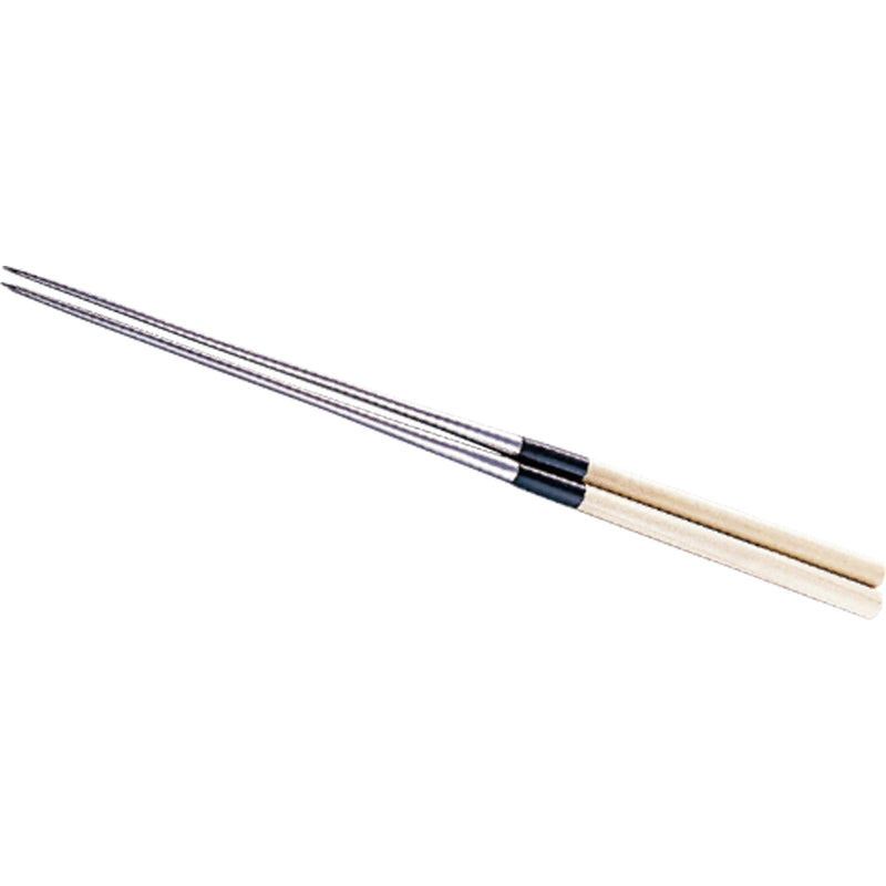 白木柄盛箸(水牛桂柄付)15cm 箱なし