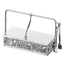 M№５５３ガラス薬味入３ヶ仕切