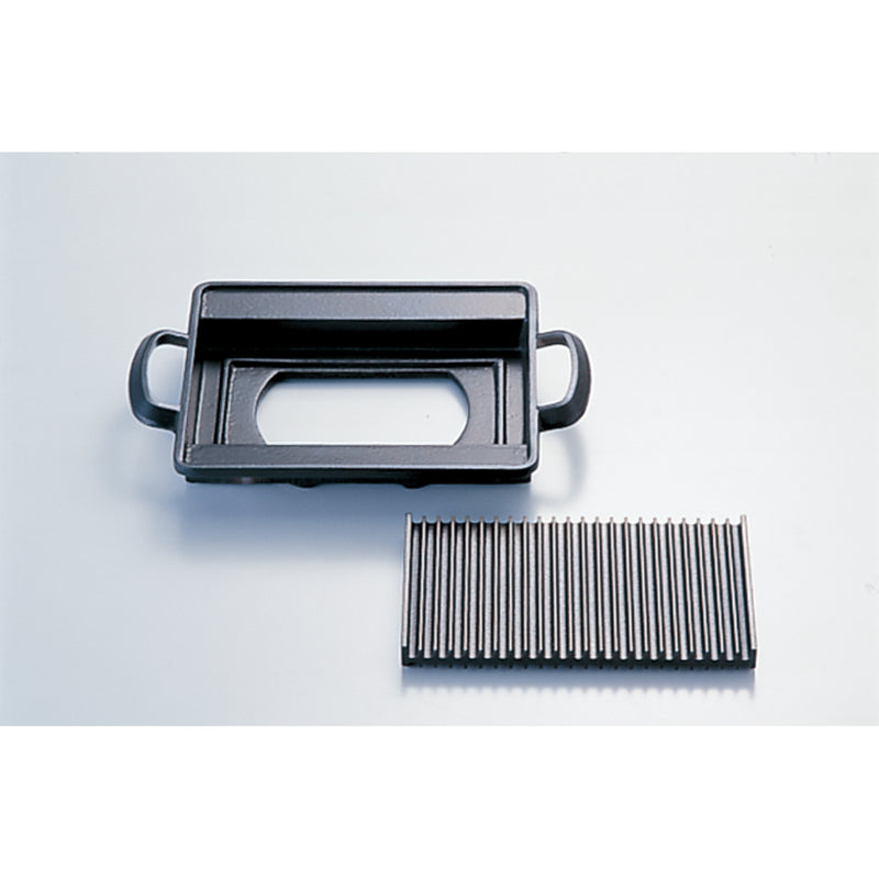 M10-549 焼物プレート さざ波(角)小