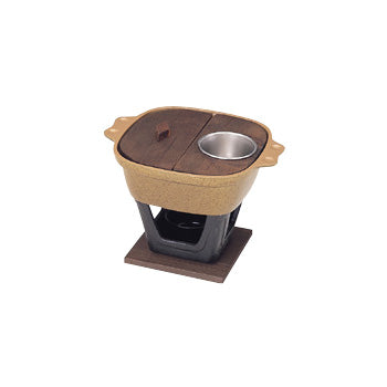 アルミ角湯豆腐鍋31120カップ付