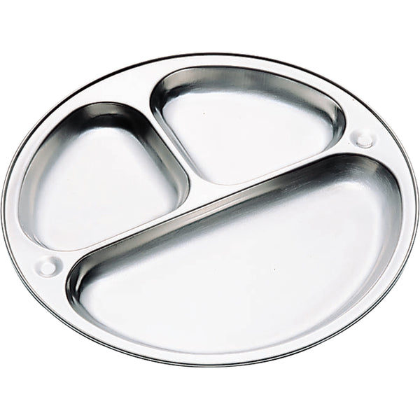 KO１８－８丸ランチ皿三ツ切