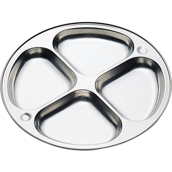 KO１８－８丸ランチ皿四ツ切