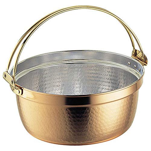 SW銅料理鍋(錫無･つる付)３３cm