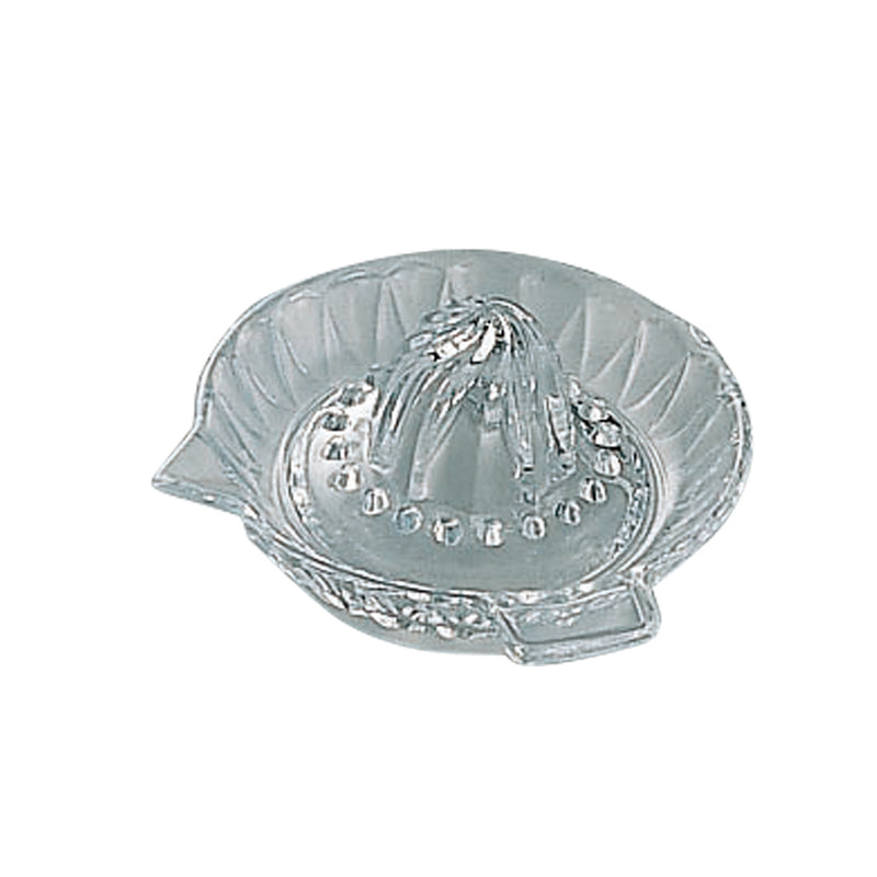 ガラスレモン絞り中