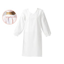 ｳﾙﾄﾗﾄﾞﾗｲｴﾌﾟﾛﾝ 袖付･ﾋﾓ E1204-0H ﾎﾜｲﾄ