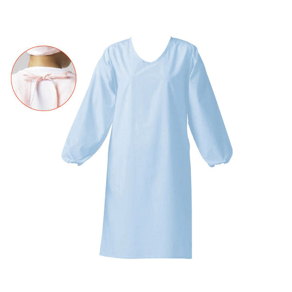 ｳﾙﾄﾗﾄﾞﾗｲｴﾌﾟﾛﾝ 袖付･ﾋﾓ E1204-1H ﾌﾞﾙｰ