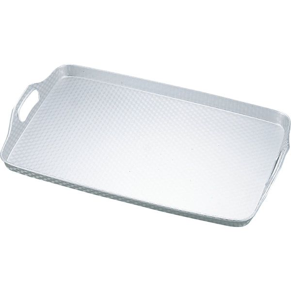 ｱｶｵアルマイト脇取盆(ｴﾝﾎﾞｽ加工)小※