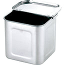 UK18-8角キッチンポット割蓋15cm