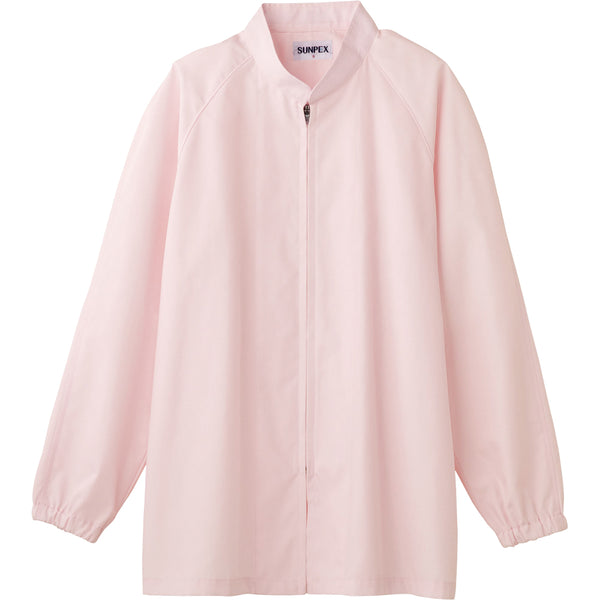 FA304男女兼用調理衣長袖 ﾋﾟﾝｸ4L