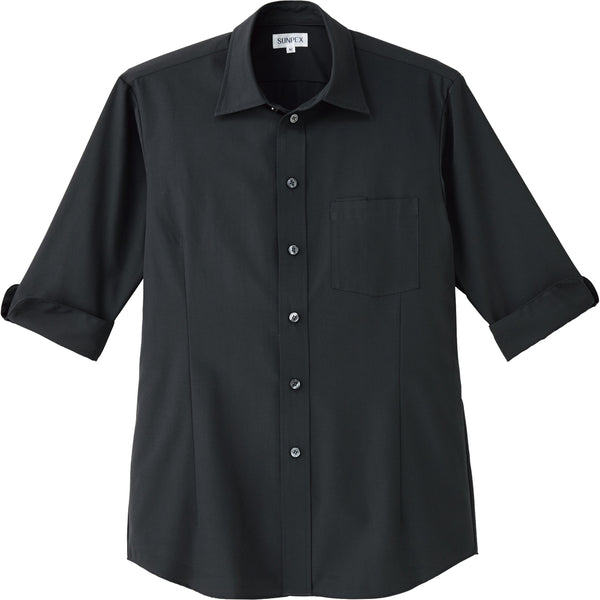 ショップシャツ（黒）ET-5734　3L