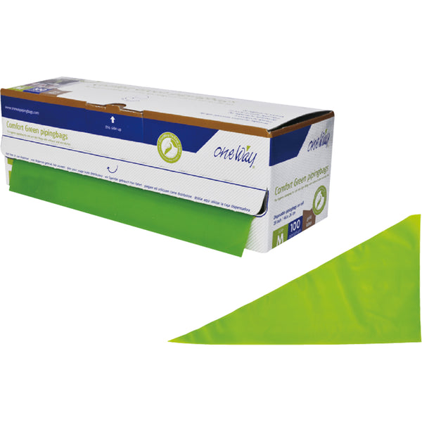 使い捨て絞り袋(ﾖｰﾛｯﾊﾟ)100枚入Mｸﾞﾘｰﾝ