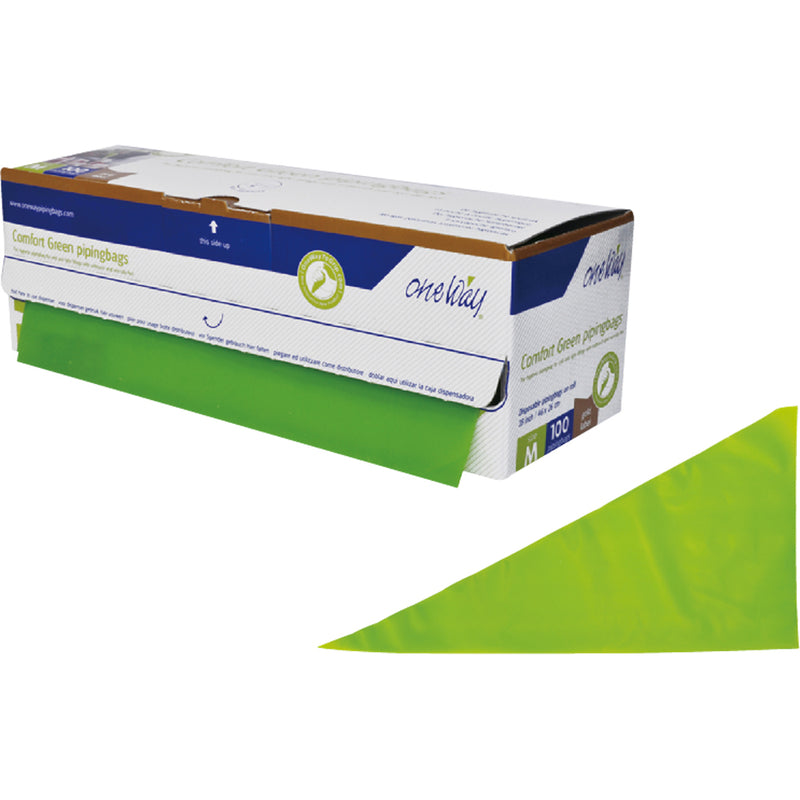 使い捨て絞り袋(ﾖｰﾛｯﾊﾟ)100枚入Mｸﾞﾘｰﾝ