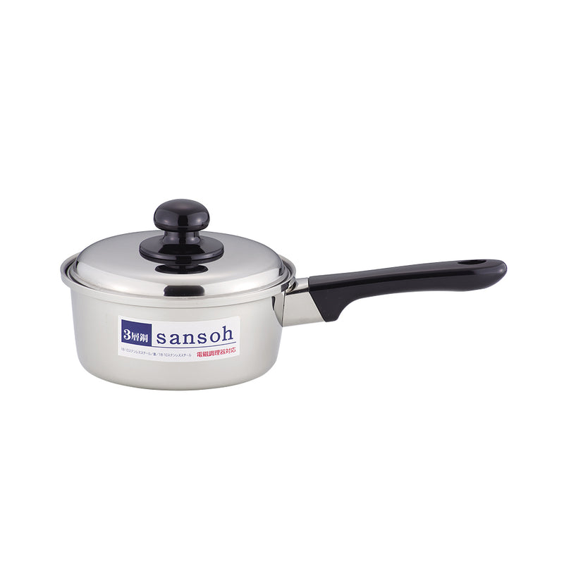 ジュノー三層鋼片手鍋16cm