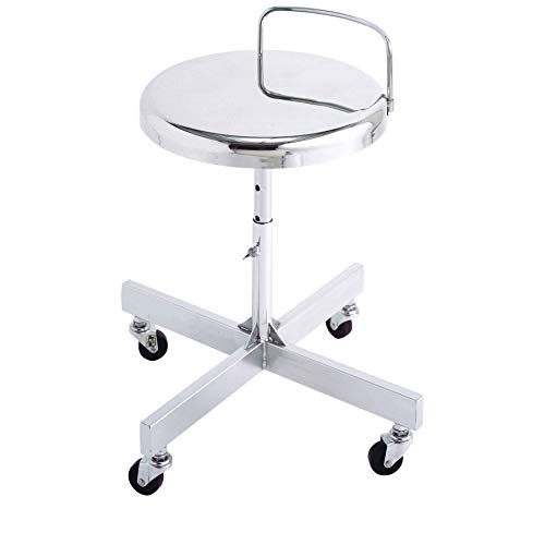 BCM-4ｽﾃﾝﾚｽﾁｪｱｰ腰あて付※導電ゴム車