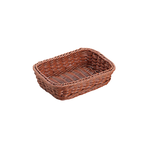 抗菌樹脂 角型ﾊﾞｽｹｯﾄ(ﾌﾞﾗｳﾝ) 24型