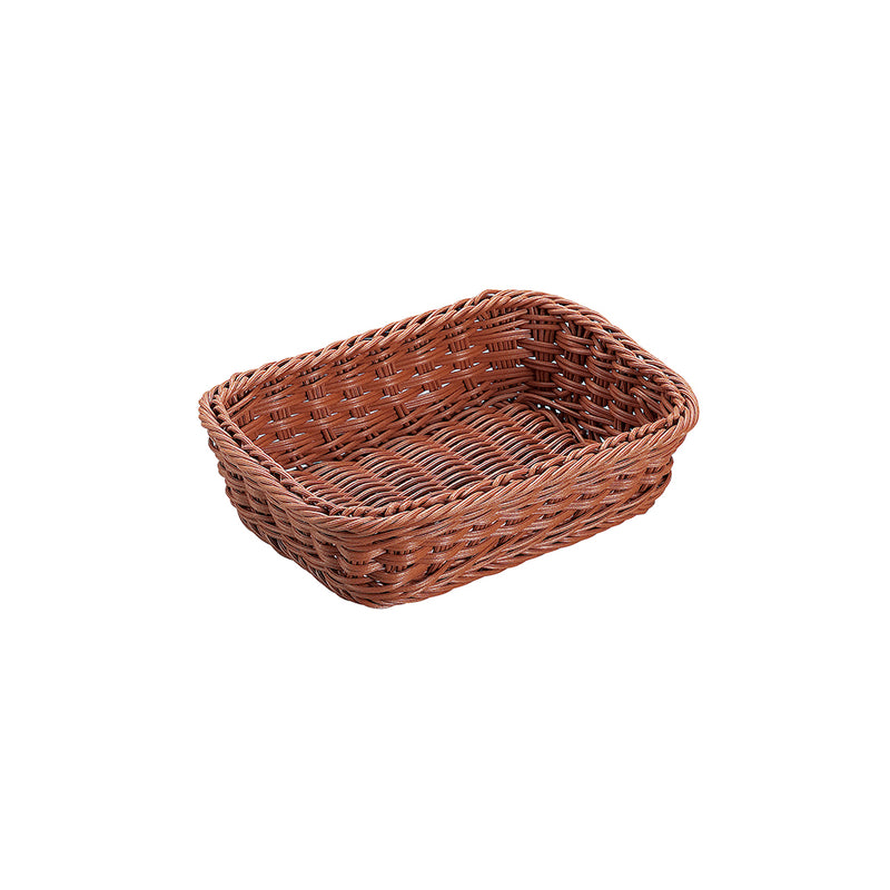 抗菌樹脂 角型ﾊﾞｽｹｯﾄ(ﾌﾞﾗｳﾝ) 24型