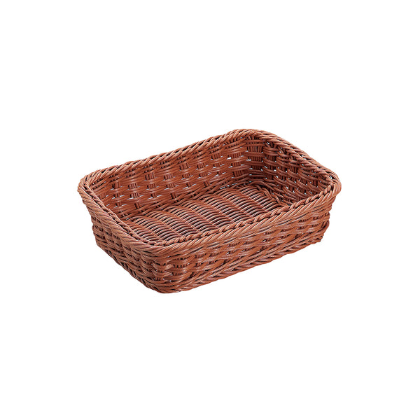 抗菌樹脂 角型ﾊﾞｽｹｯﾄ(ﾌﾞﾗｳﾝ) 27型