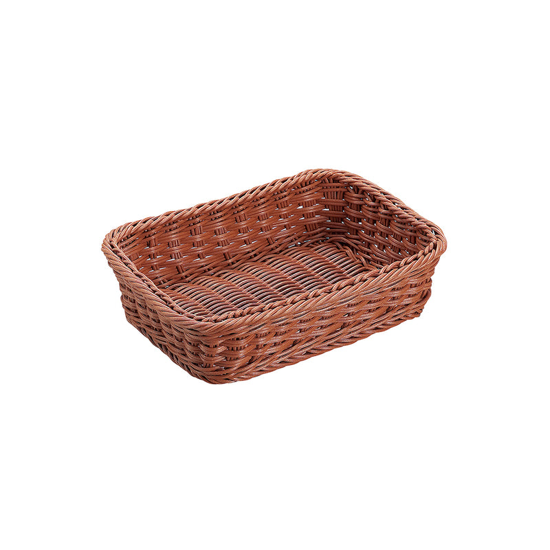 抗菌樹脂 角型ﾊﾞｽｹｯﾄ(ﾌﾞﾗｳﾝ) 27型