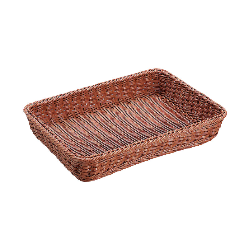 抗菌樹脂 角型ﾊﾞｽｹｯﾄ(ﾌﾞﾗｳﾝ) 42型