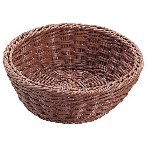 抗菌樹脂 丸型ﾊﾞｽｹｯﾄ(ﾌﾞﾗｳﾝ) 21型