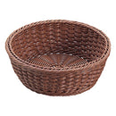 抗菌樹脂 丸型ﾊﾞｽｹｯﾄ(ﾌﾞﾗｳﾝ) 27型