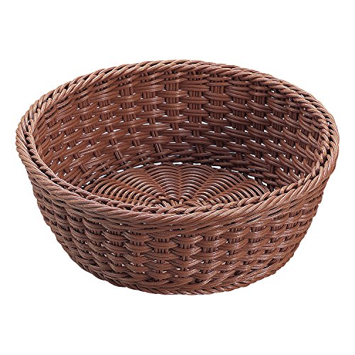 抗菌樹脂 丸型ﾊﾞｽｹｯﾄ(ﾌﾞﾗｳﾝ) 27型