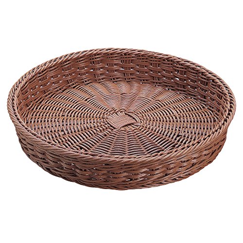 抗菌樹脂 丸型ﾊﾞｽｹｯﾄ(ﾌﾞﾗｳﾝ) 37型