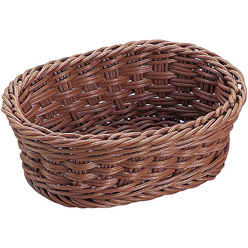 抗菌樹脂 小判型ﾊﾞｽｹｯﾄ(ﾌﾞﾗｳﾝ) 21型