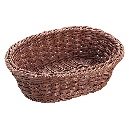 抗菌樹脂 小判型ﾊﾞｽｹｯﾄ(ﾌﾞﾗｳﾝ) 24型