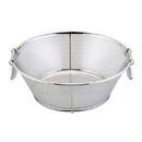 UK18-8ﾊﾟﾝﾁﾝｸﾞ揚げｻﾞﾙ/平底 60cm補強付