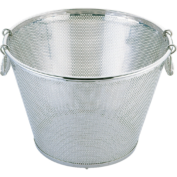 UK18-8ﾊﾟﾝﾁﾝｸﾞ揚げｻﾞﾙ/深型 45cmφ5.0