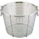 UK18-8ﾊﾟﾝﾁﾝｸﾞ揚げｻﾞﾙ/深型 45cm補強付φ5.0