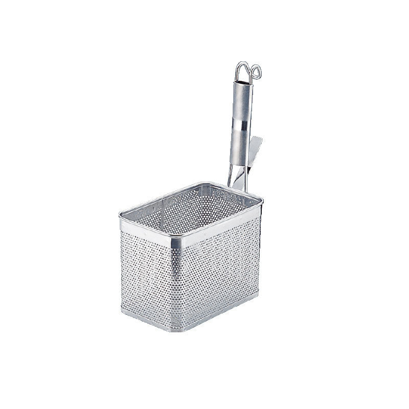 UK18-8ﾊﾟﾝﾁﾝｸﾞﾊﾟｲﾌﾟ柄角てぼ/縦型(大)