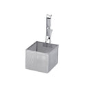 UK18-8ﾊﾟﾝﾁﾝｸﾞﾊﾟｲﾌﾟ柄角型うどん揚げ