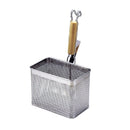 UK18-8ﾊﾟﾝﾁﾝｸﾞ木柄角てぼ/横型(小)