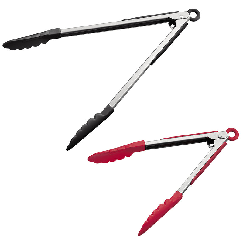 KB-KE0118ﾅｲﾛﾝ万能ﾄﾝｸﾞ9吋(赤)ｽﾄｯﾊﾟｰ付