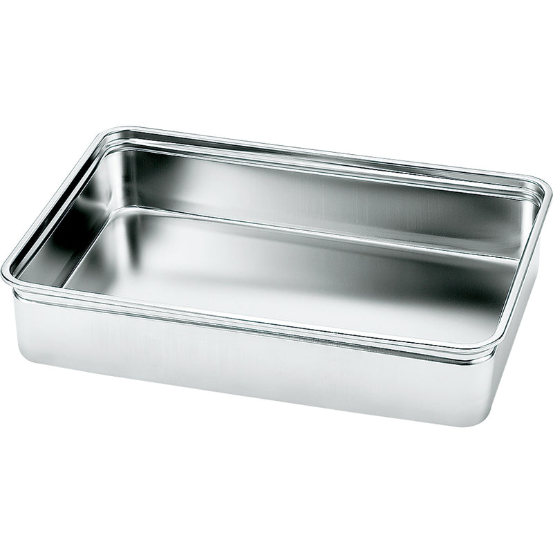 AG18-8ｻﾆﾀﾘｰ番重ﾊﾞｯﾄ大(浅)80mm22709取手無し