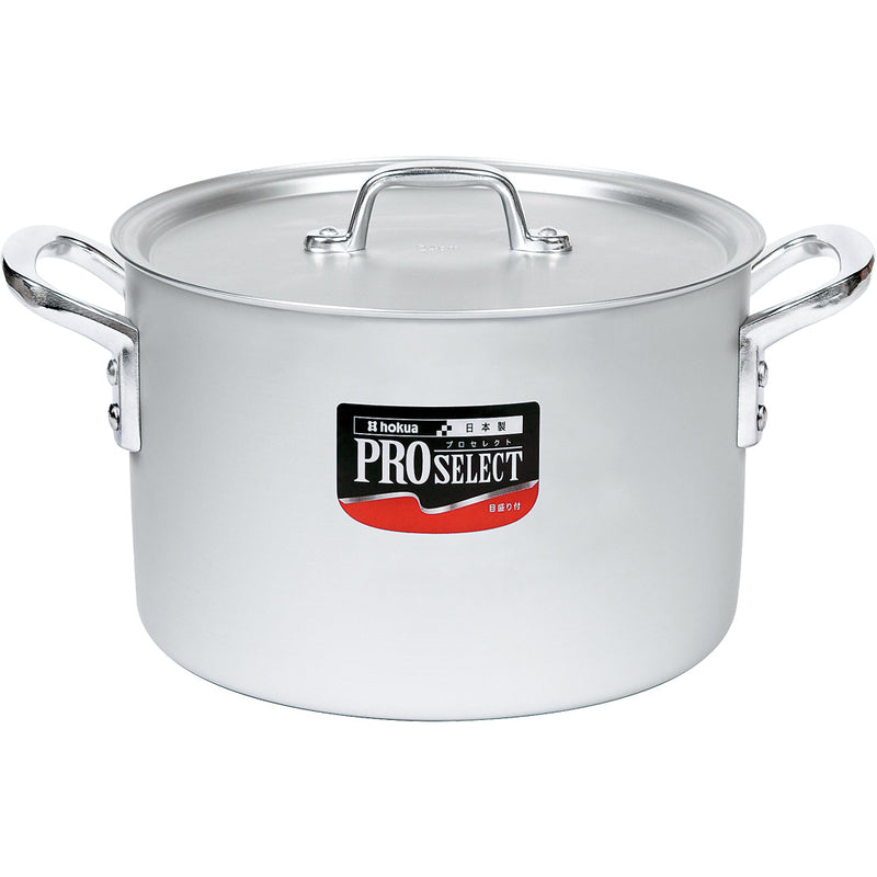 ｱﾙﾐ ﾌﾟﾛｾﾚｸﾄ 半寸胴鍋(目盛付)27㎝