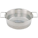 UK18-8丸ﾌﾗｲﾔｰかす揚(ｵｰﾙﾊﾟﾝﾁﾝｸﾞ)ﾊﾝﾄﾞﾙ付28㎝